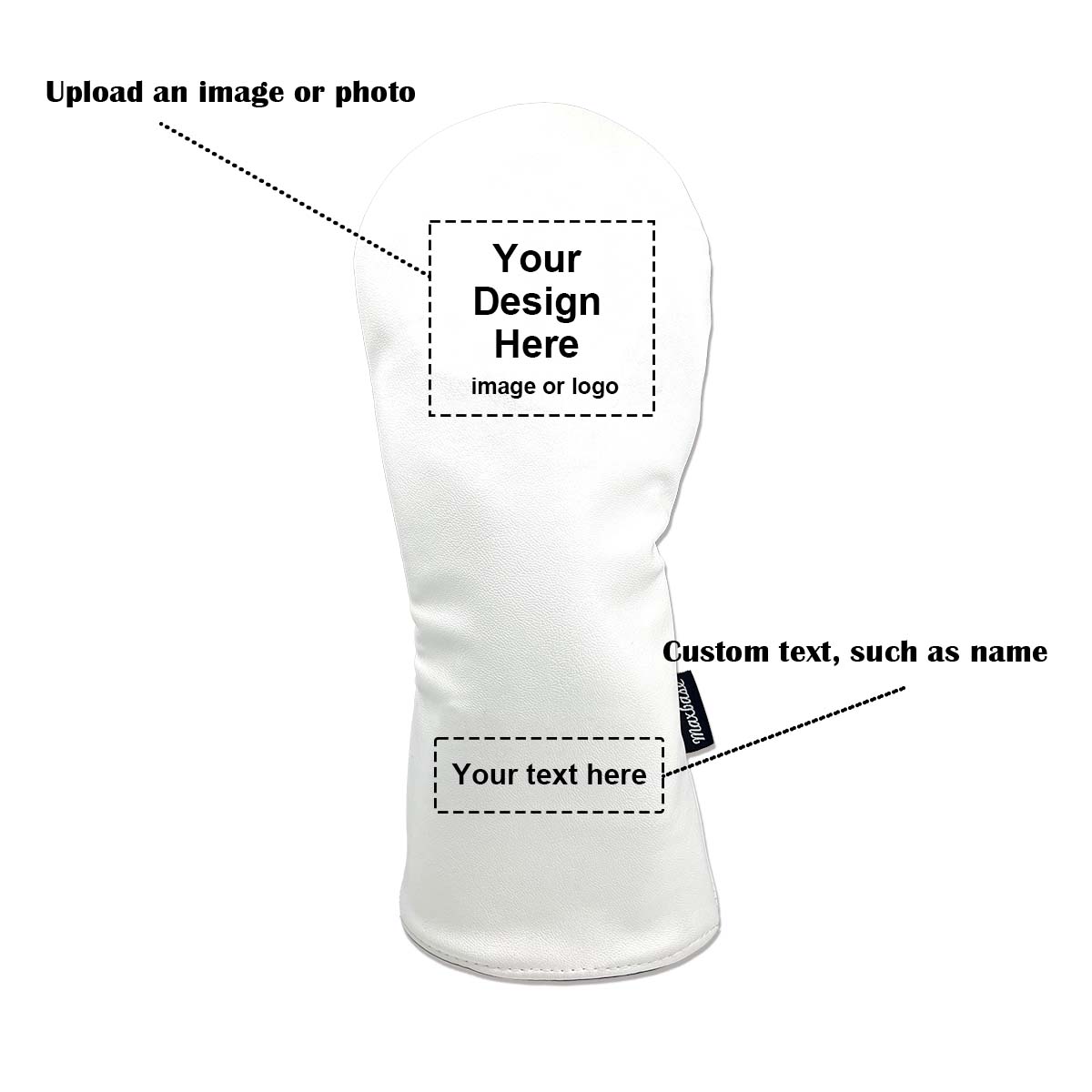 Customize Your Golf Head Cover, Personalized Golf Head Cover with Your Photo or Logo and Text